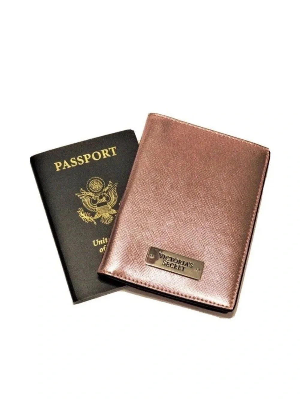 NWT Victoria's Secret VS Passport Credit ID Card Travel Holder Rose Gold Pink